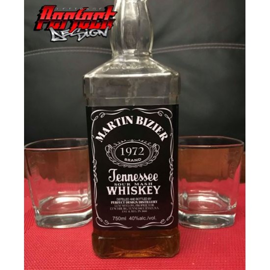 Étiquette personnalisable pour bouteille de boisson - Whiskey